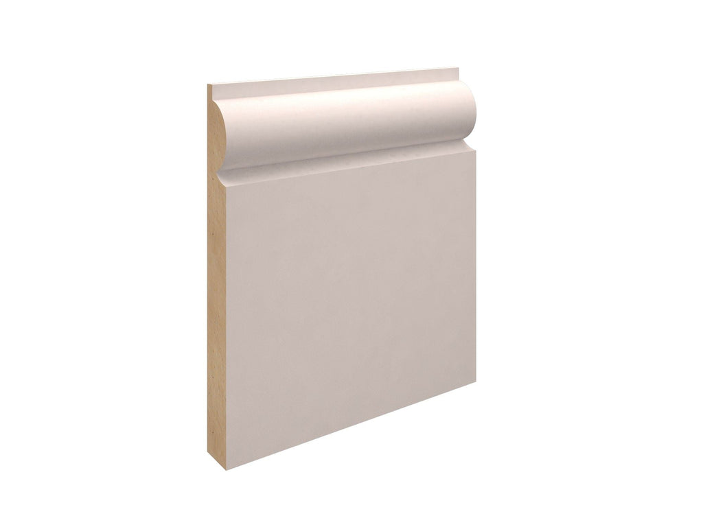 15mm X 119mm Primed MDF Torus Skirting Board Keighley Timber