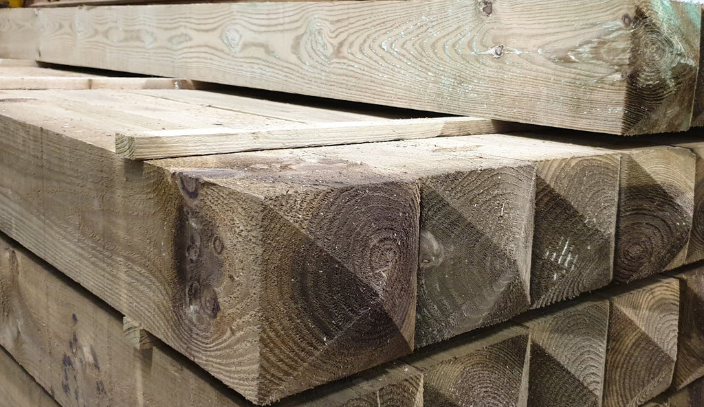 150mm x 150mm Sawn & Treated Pointed Fence Posts - UC3 Keighley Timber