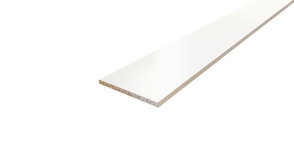 380mm x 2440mm White Melamine Chipboard Keighley Timber