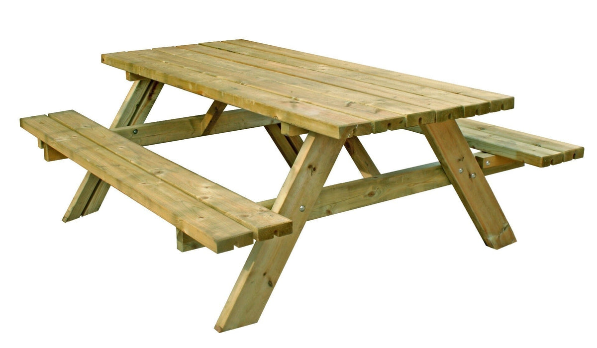 Rectangle 6 Seat Picnic Table – Keighley Timber & Fencing Ltd