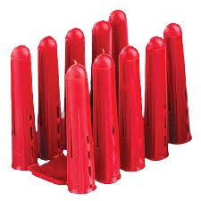 Red Plugs - 100 Pack Keighley Timber