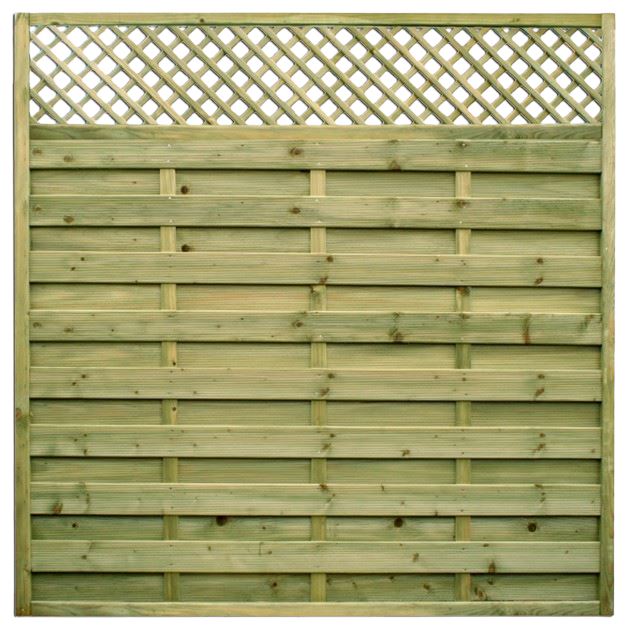 Wels Modern Fence Panel Keighley Timber