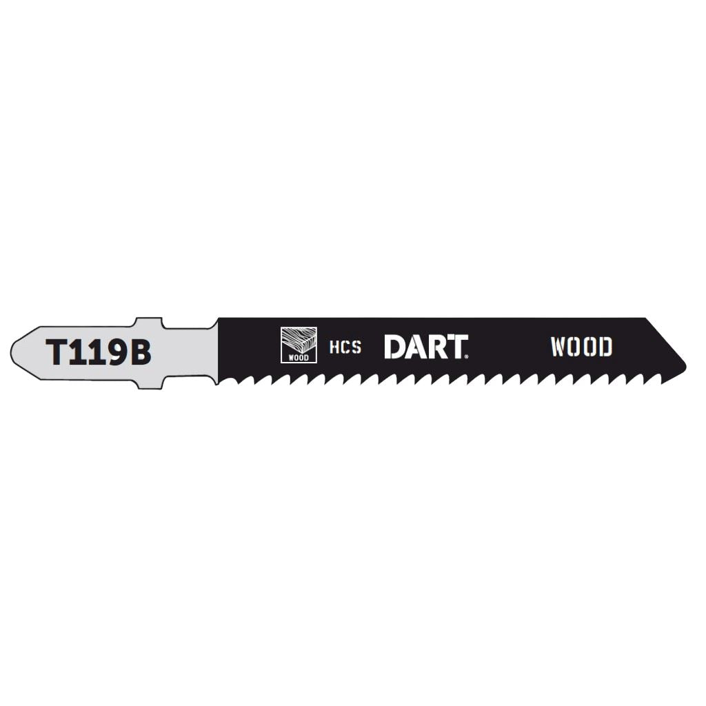 Wood Cutting Jigsaw Blades - 5 Pack - (T119B) Keighley Timber